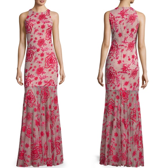 Parker Dresses & Skirts - Parker Black Ava Embroidered Floral Mermaid Gown